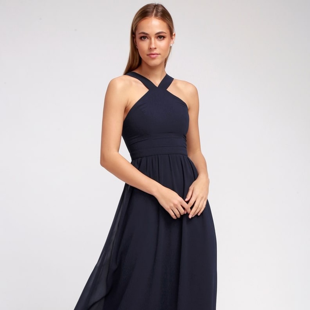 Navy Blue Maxi Dress